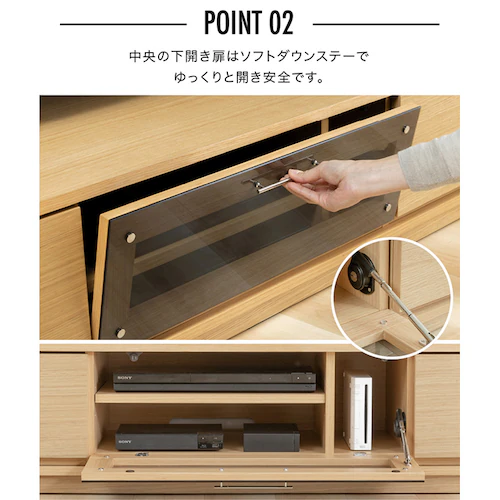 �e���r�� �O�ʃK���X�^�C�v T-KYTV150 �z���C�g_9