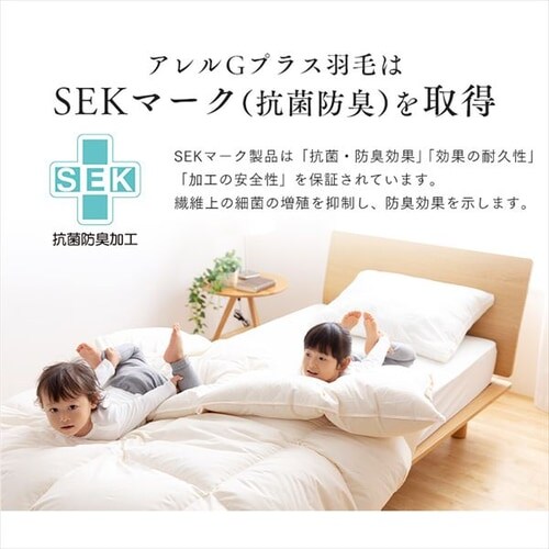 羽毛布団 ダブルロング WDD90% 350dp 1.4kg ペイズリーピンク 7268860