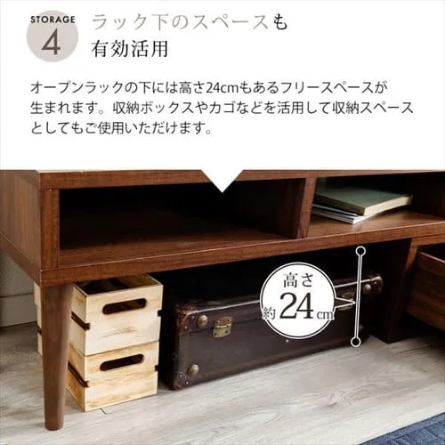 伸縮テレビ台 (天然木脚) 95~150cm ETVB-9015 全3色【プラザセレクト】_11