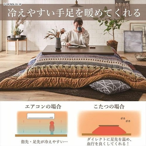 こたつ布団3点セットサイズ205×205cm 洗えるカバー付き マルチ
