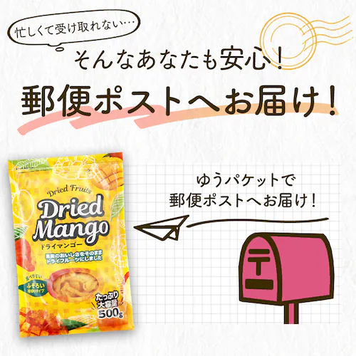 【2袋】 不揃い ドライマンゴー タイ産 500g _7