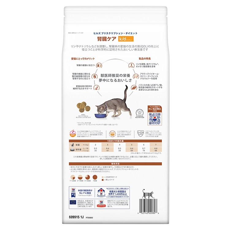ヒルズ 猫 腎臓 療法食 サーモン 2kg 腎臓ケア 猫用 キャットフード