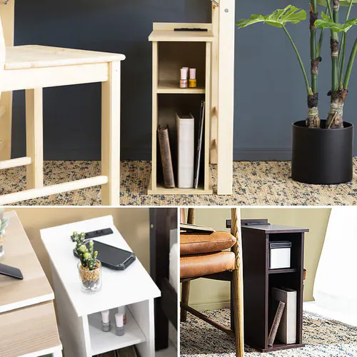 サイドテーブル スリム オープンタイプ SDTO-20 ホワイト _3