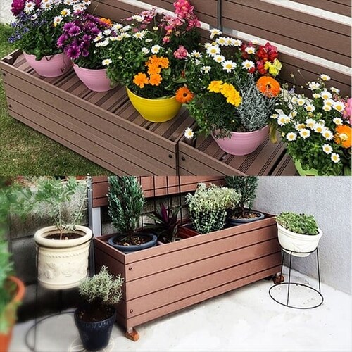 人工木プランター 8030 ベージュ 7175180 │アイリスオーヤマ公式通販