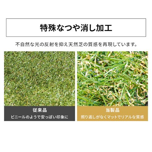 3点セット】人工芝 1m×10m 芝丈30mm IP-30110 【U字ピン72本付き