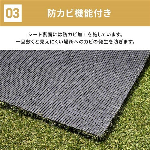 3点セット】人工芝 1m×10m 芝丈30mm IP-30110 【U字ピン72本付き