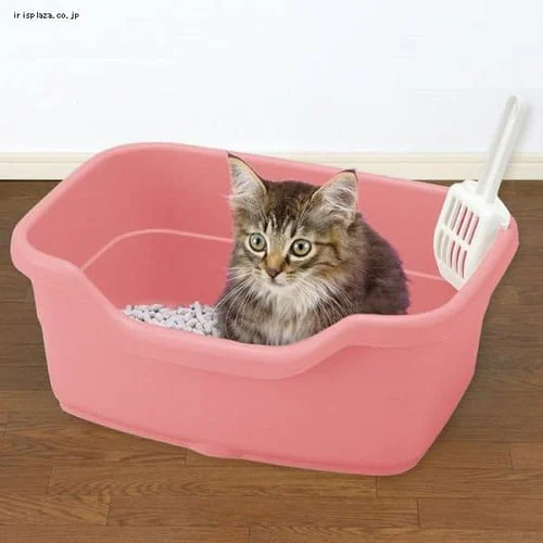 リッチェル ラプレ ネコトイレ 深型 40 ホワイト 猫トイレ_2