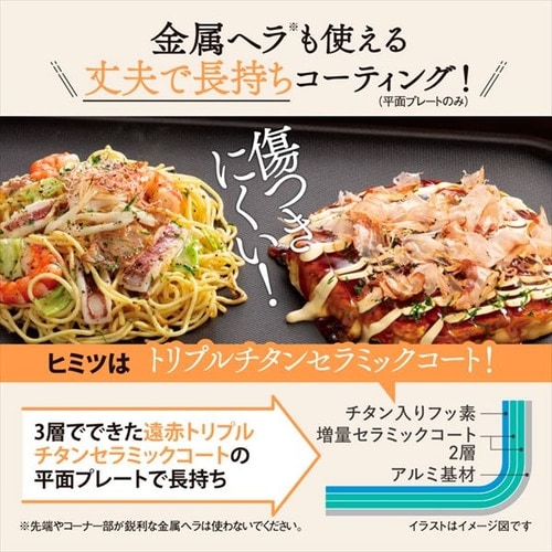 象印 ホットプレート やきやき EA-KA10-BA ブラック 7179025│アイリス