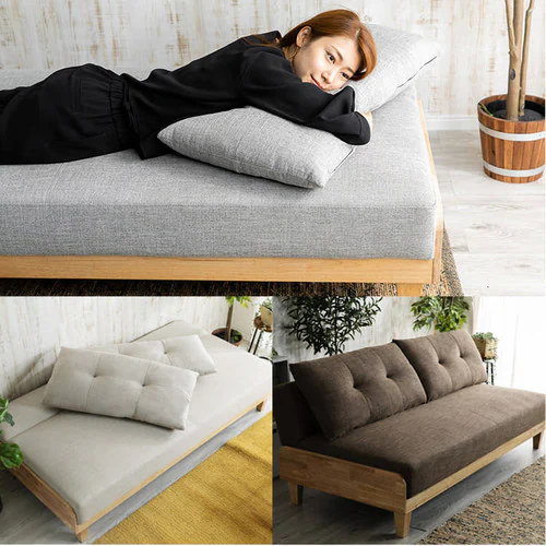 ソファベッド 3人掛け SCSB-3 ベージュ【時間指定不可】【プラザセレクト】【代引き不可】_5