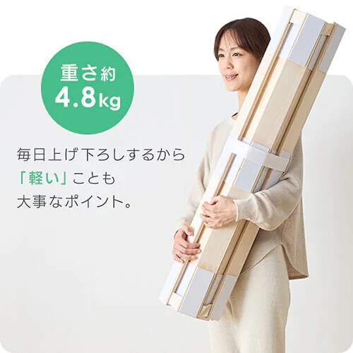 【訳あり】ベッド シングル すのこ 桐 ロール式_11