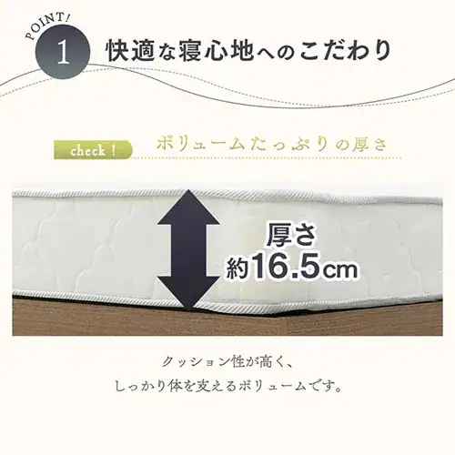 【訳あり】圧縮ロールボンネルコイルマットレス シングル ホワイト【プラザセレクト】_5