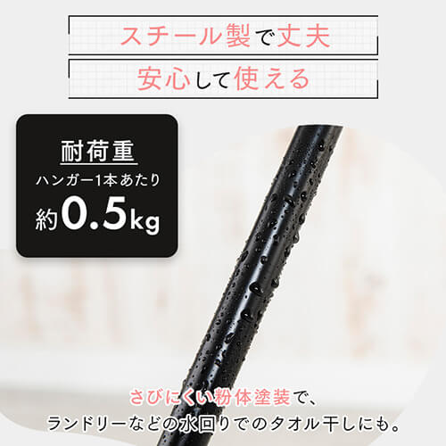 スラックスハンガー 20本掛け SLKH-43 ブラック 7181505 │アイリス