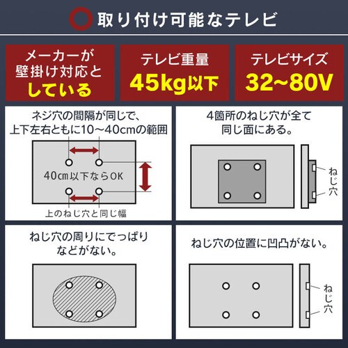 �Ǌ|�����e���r�� 80�C���`�Ή� ���[�^�C�v 75753 �E�H���i�b�g/�u���b�N_16