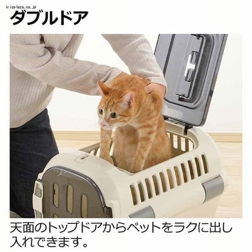 リッチェル キャンピングキャリーファイン ダブルドアM ブラウン犬 猫