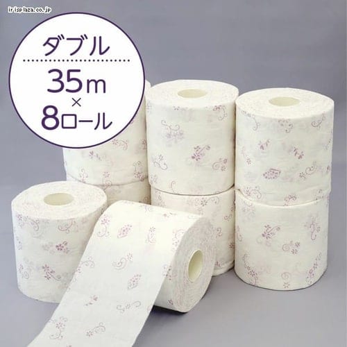 8ロール】トイレットペーパー ダブル 1.5倍巻 シャワートイレ用