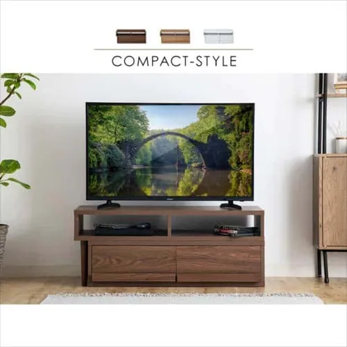 【完成品】テレビ台 伸縮可能(天然木脚) ホワイト _5