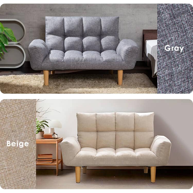 ソファ 2人掛け コンパクト リクライニング可 2WAY ロータイプ