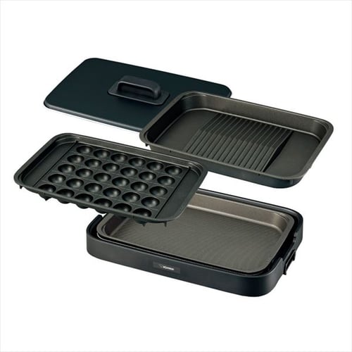 象印 ホットプレート 3枚 EA-KJ30-BA ブラック (焼肉/深型/たこ焼き