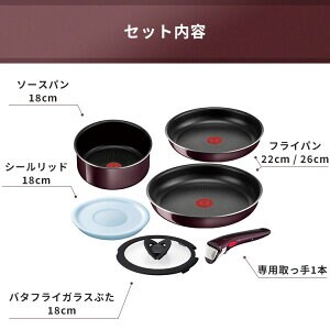 フライパン 6点セット T-fal ガス火専用 インジニオ・ネオ