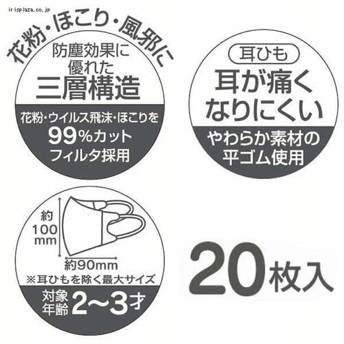 �y3�Z�b�g�z�s�D�z �q���p���̃}�X�N 2�`3�˗p ������20�� MSKB20 ���Ȃ����Ȃ��΂����I_4