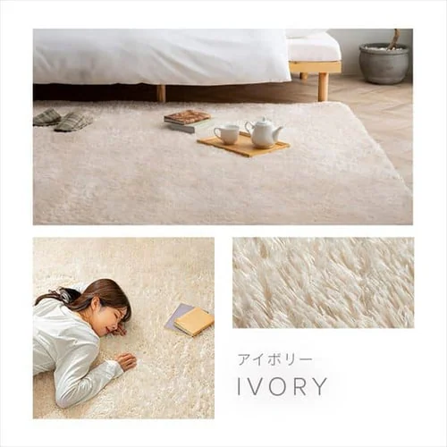 ホットカーペット+シャギーラグ 185×185cm SGR-1818 グレー_15