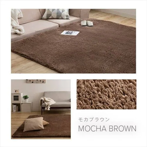 ホットカーペット+シャギーラグ 185×185cm SGR-1818 グレー_18