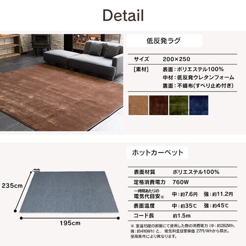 �z�b�g�J�[�y�b�g+�ᔽ�����O200�~250cm �S4�F�y�v���U�Z���N�g�z _7