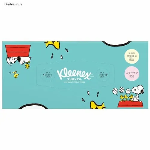 【10箱】 クリネックス ティッシュ 保湿 360枚 (180組)1箱×10 スヌーピー キューブ型 _6