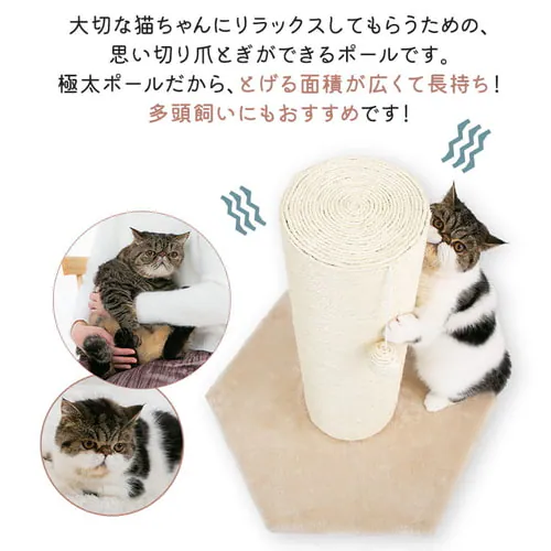 爪とぎポール 高さ60cm CSPH-6062 全2種_2