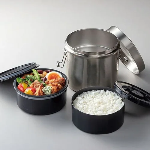 スケーター 保温保冷 抗菌 真空ステンレス 弁当箱 820ml ベーシック STLB3DXAG _3