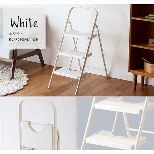 踏み台 折りたたみステップ 3段 耐荷重150kg KC-7093NL1 ブラウン_3