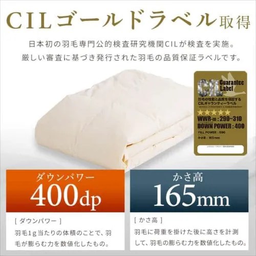 掛け布団 シングル 羽毛 WGD93% 国産 ペイズリーブルー _7