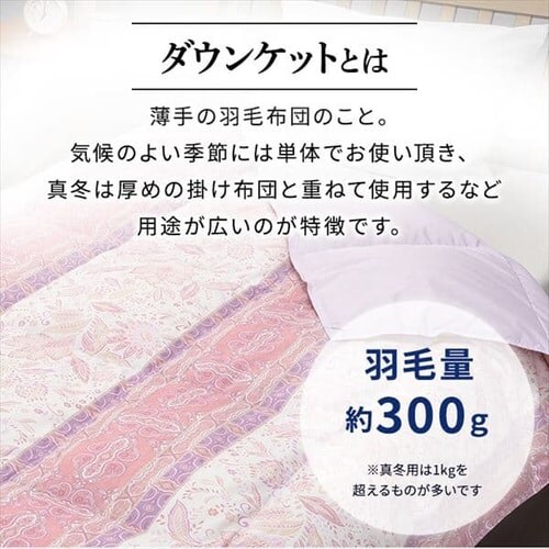 掛け布団 シングル 羽毛 WDD90% ピンク 昭和西川_3