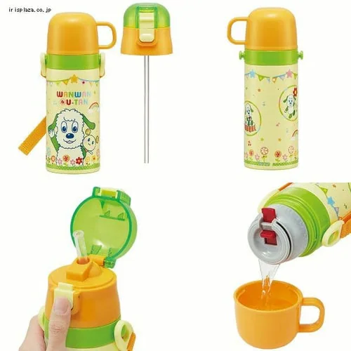 スケーター 子供用 超軽量 2WAY ステンレス 水筒 ストロー&コップ飲み SKCP3 ハローキティ_6