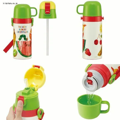 スケーター 子供用 超軽量 2WAY ステンレス 水筒 ストロー&コップ飲み SKCP3 ハローキティ_7