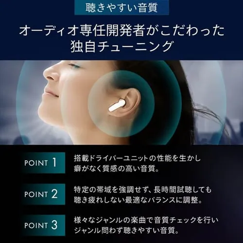 ワイヤレスイヤホン 連続使用20h 防水 WEP-101-BK ブラック _4