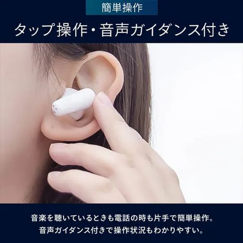 ワイヤレスイヤホン 連続使用20h 防水 WEP-101-BK ブラック _9