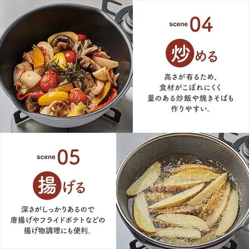 �a���t���C�Y �a���t���C�Y �}���`�t���C�p�� 22cm IH�Ή� �[�^ �K���X�W �U���t �z���C�g RB-2165 _5