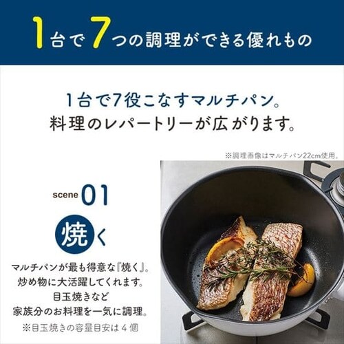 �a���t���C�Y �a���t���C�Y �}���`�t���C�p�� 24cm IH�Ή� �[�^ �K���X�W �U���t �z���C�g RB-2166  _3