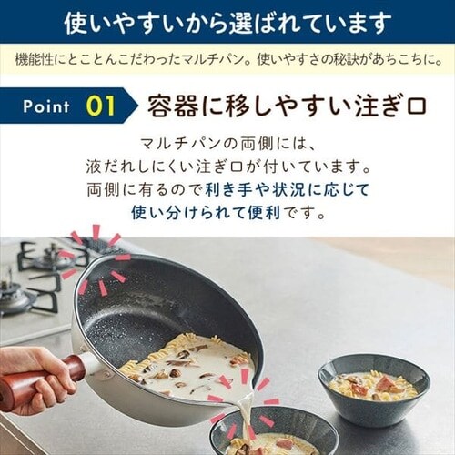 �a���t���C�Y �a���t���C�Y �}���`�t���C�p�� 24cm IH�Ή� �[�^ �K���X�W �U���t �z���C�g RB-2166  _7