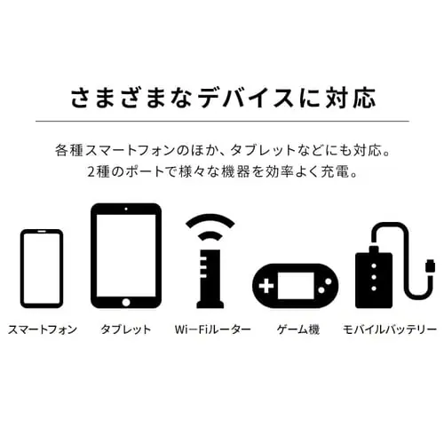 充電器 USB フルパワー スピーディー充電 IQC-C451 ブラック (Type-C) _3