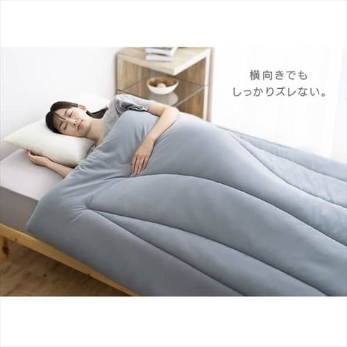 掛け布団 ダブル 吸水速乾 抗菌防臭 グレー 7247493 │アイリス