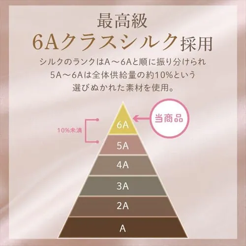 【メール便】枕カバー シルク シャンパンゴールド_6