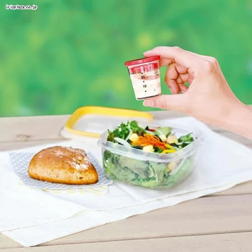 MARNA(マーナ)ドレッシングカップ 蓋付 約25ml レッド K692R _2