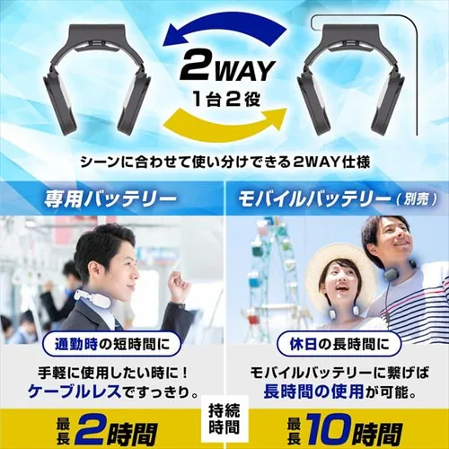 ネッククーラーSlim サンコー TKNNC22WH ホワイト_6