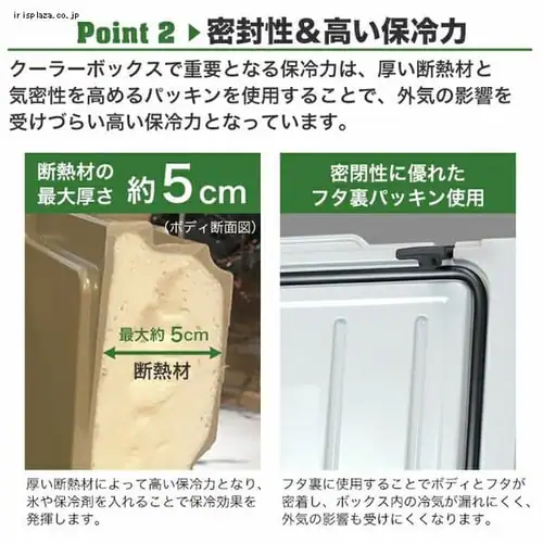 DOLCE SPORT クーラーボックス45QT KUER-B-45-RY グレー_4