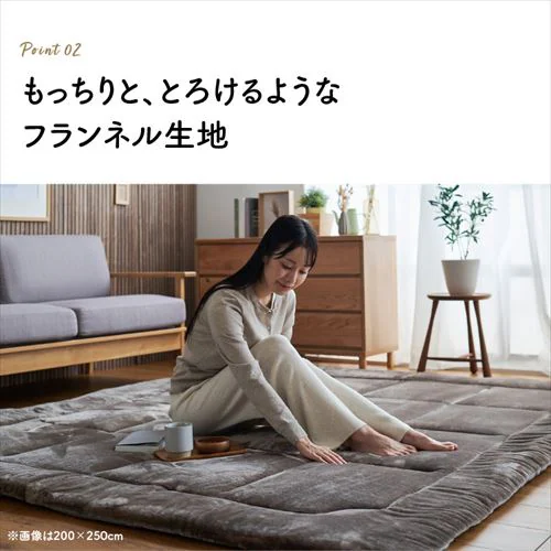 ラグ 超極厚ラグ 5層構造 極厚6cm 抗菌・防臭 防ダニ加工 185cm×185cm ホワイト_7