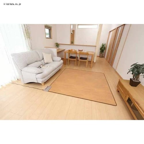 電気カーペット 2畳 175×175㎝ 木目 ワタナベ工業 WHC-205KMD 7249896
