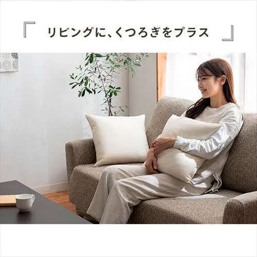 フェザーヌードクッション 生成り_7