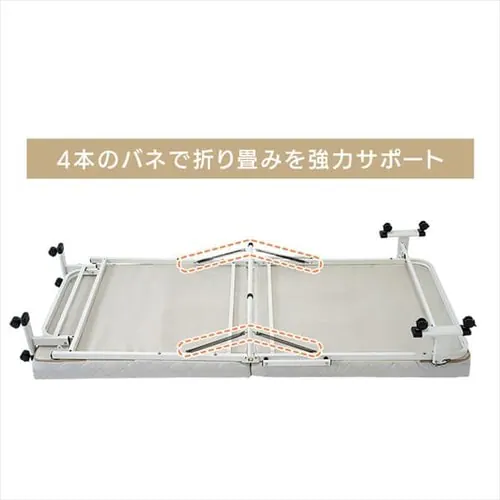 ベッド シングル 折り畳み 42段階リクライニング 厚さ10cm ライトグレー_4
